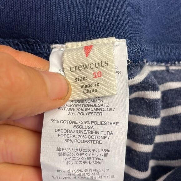 NWT Crew Cuts Girls Navy & White Heavy Knit Sweatpants - Picture 8 of 11